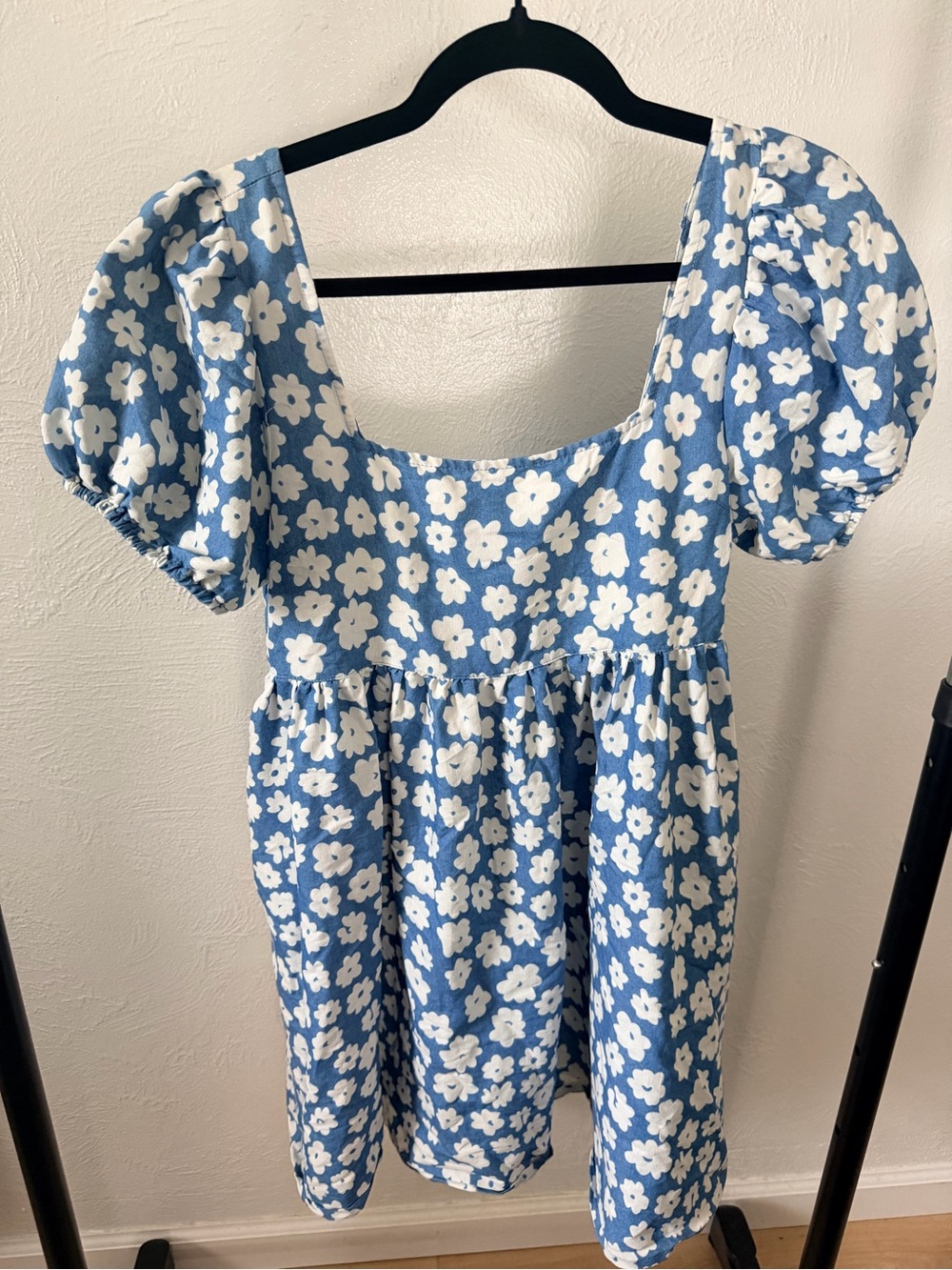 Baevely blue floral print mini dress size‎ large